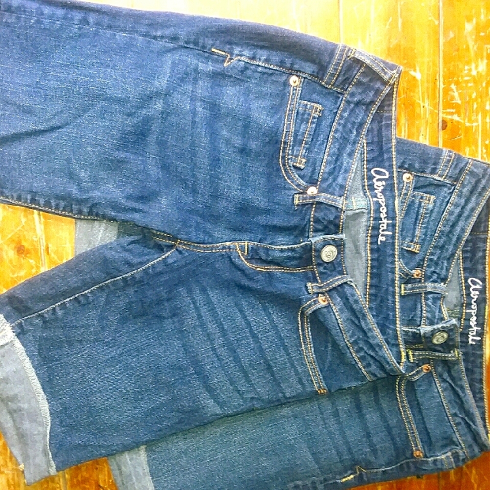 Aeropostale bermuda jean shorts